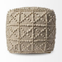 Mercana Leroy 17.7" x 17.7" x 17.7" Wool Pouf