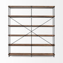 Mercana Trey 80" x 16" x 87.5" Iron Wall Shelf