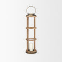 Mercana Andy 8.3" x 8.3" x 34.8" Solid Wood Lantern