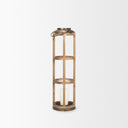 Mercana Andy 8.3" x 8.3" x 34.8" Solid Wood Lantern