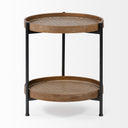Mercana Kade 16.9" x 16.9" x 18.9" Solid Wood Side Table