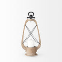 Mercana Zain 10" x 5.7" x 21.3" Solid Wood Lantern