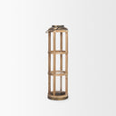 Mercana Andy 8.3" x 8.3" x 34.8" Solid Wood Lantern