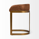 Mercana Hollyfield 20.5" x 19.7" x 28.7" Leather Stool