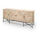 Mercana Hogarth 72" x 16" x 34" Solid Wood Sideboard