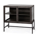 Mercana Arelius 36" x 18" x 32" Solid Wood Accent Cabinet