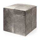 Mercana Zahavi 20" x 20" x 20" Leather Ottoman