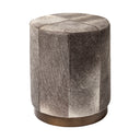 Mercana Zahavi 20" x 20" x 24" Leather Ottoman