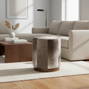 Mercana Zahavi 20" x 20" x 24" Leather Ottoman