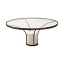 Mercana Jacinta 36" x 36" x 16" Glass Coffee Table