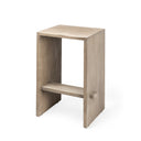 Mercana Aida 18.5" x 14" x 26" Solid Wood Stool