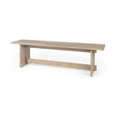 Mercana Aida 66" x 16" x 18" Solid Wood Bench