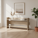Mercana Aida 76" x 16" x 36" Solid Wood Console Table