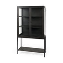 Mercana Arelius 36" x 18.8" x 63" Solid Wood Display Cabinet