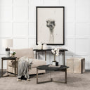 Mercana Shale 37" x 37" x 17.5" Stone Coffee Table