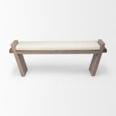 Mercana Elaine 58" x 14.8" x 20" Solid Wood,Upholstered Bench