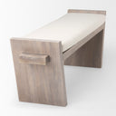 Mercana Elaine 58" x 14.8" x 20" Solid Wood,Upholstered Bench