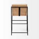 Mercana Stamford 18.7" x 22.6" x 36" Wood Stool