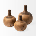 Mercana Afra 5.8" x 5.8" x 7" Solid Wood Decorative Object