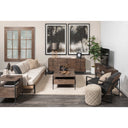 Mercana Glenn 61.5" x 18" x 24" Solid Wood Media Unit