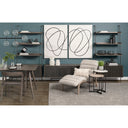 Mercana Pierre 24.4" x 54.3" x 33.5" Chaise Lounge