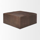 Mercana Minara 36" x 36" x 16" Wood Ottoman