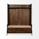 Mercana Glenn 55.5" x 16.5" x 70" Solid Wood Hall Tree