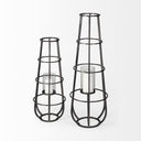Mercana Bella 12.2" x 11.8" x 30.1" Metal Lantern