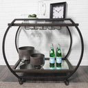 Mercana Chriselle 38" x 18.5" x 32.5" Bar Cart