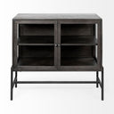 Mercana Arelius 36" x 18" x 32" Solid Wood Accent Cabinet
