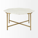 Mercana Vincent 32.8" x 32.8" x 17" Stone Coffee Table