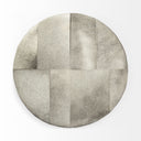 Mercana Zahavi 36" x 36" x 16" Leather,Metal Ottoman