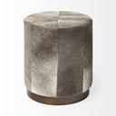 Mercana Zahavi 20" x 20" x 24" Leather Ottoman