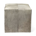 Mercana Zahavi 20" x 20" x 20" Leather Ottoman