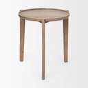 Mercana Cleaver 23.5" x 23.5" x 24" Solid Wood Side Table