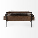 Mercana Glenn 55.8" x 30.5" x 17" Solid Wood Coffee Table