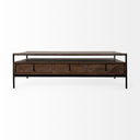 Mercana Glenn 55.8" x 30.5" x 17" Solid Wood Coffee Table