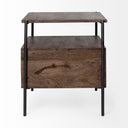 Mercana Glenn 20" x 21" x 24" Solid Wood Side Table