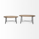 Mercana Helios 41" x 41" x 18" Solid Wood Coffee Table