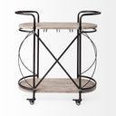 Mercana Marlon 34.6" x 15.4" x 34.3" Bar Cart