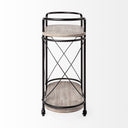 Mercana Marlon 34.6" x 15.4" x 34.3" Bar Cart