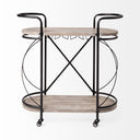 Mercana Marlon 34.6" x 15.4" x 34.3" Bar Cart