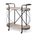 Mercana Marlon 34.6" x 15.4" x 34.3" Bar Cart