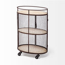 Mercana Saluti 20.3" x 13.3" x 31.5" Bar Cart