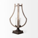 Mercana Brillion 11" x 10.8" x 25" Solid Wood Candle Holder