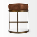 Mercana Hollyfield 20.5" x 19.7" x 28.7" Leather Stool