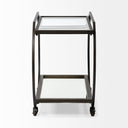 Mercana Chriselle 38" x 18.5" x 32.5" Bar Cart