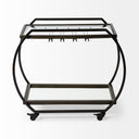 Mercana Chriselle 38" x 18.5" x 32.5" Bar Cart