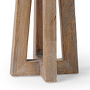 Mercana Astra 4.3" x 4.3" x 9.1" Solid Wood Candle Holder