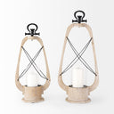 Mercana Zain 11.4" x 5.9" x 25" Glass Lantern